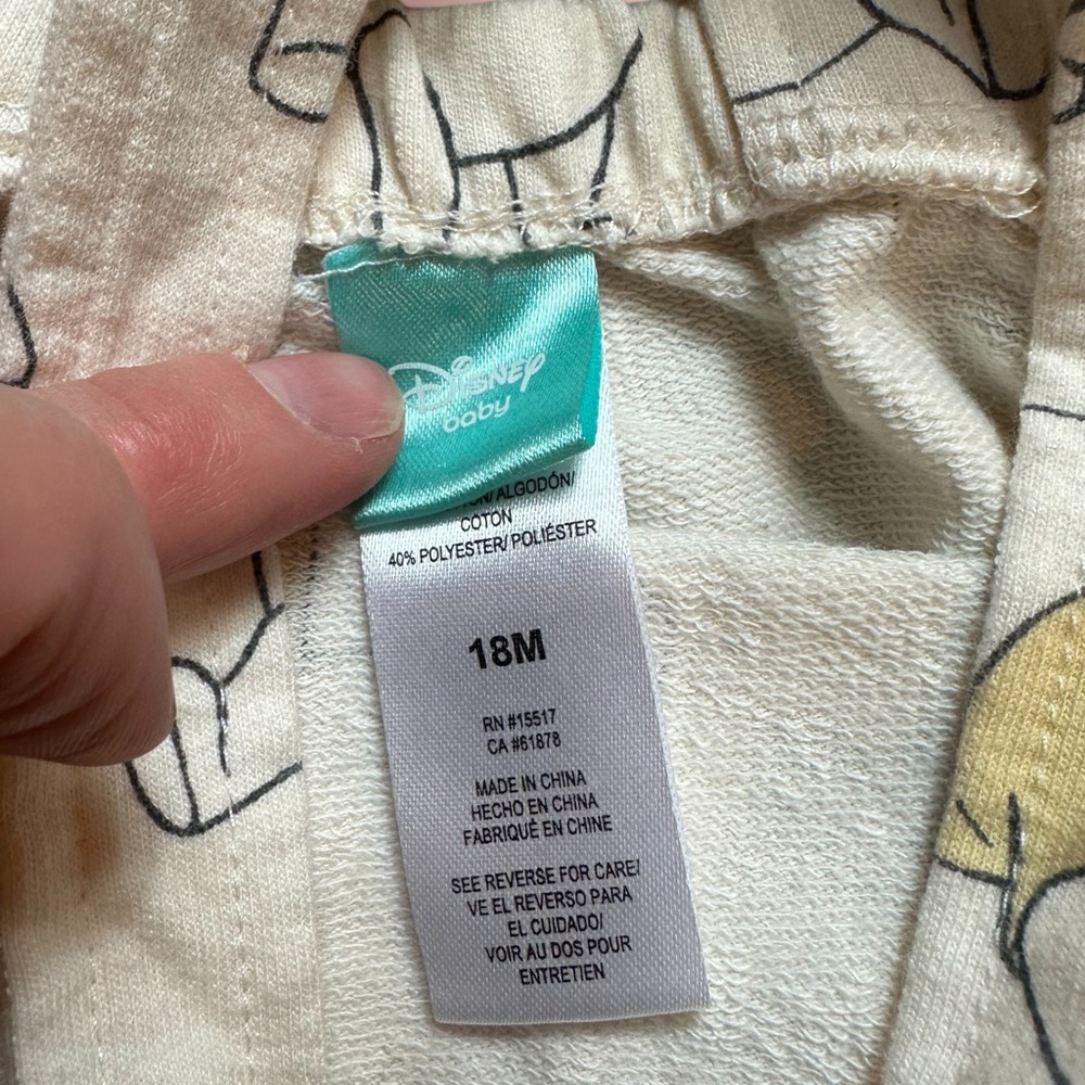 Disney Baby Cream Color Winnie The Pooh Overalls - Picture 5 of 8